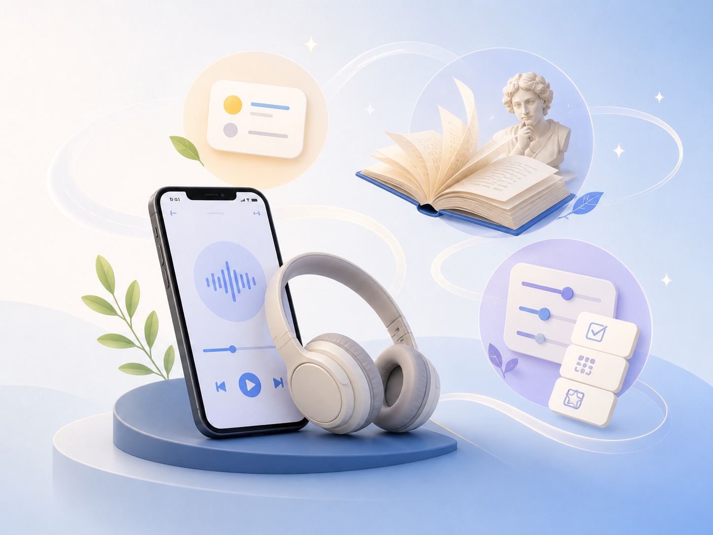 AudioPrep study modes preview